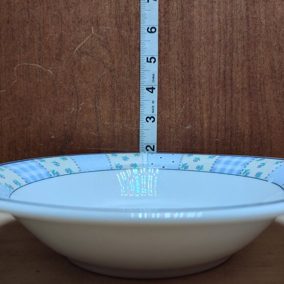 Used 18pc Gibson Designs HOME VALLEY Lilac Flowers Salad Plates, Bowls & Cups - Picture 5 of 16